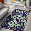 Anemone Pattern Print Design AM06 Area Rugs