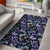 Lavender Dragonfly Pattern Print Design LV03 Area Rugs