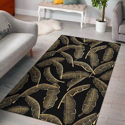 Banana Leaf Pattern Print Design BL07 Area Rugs