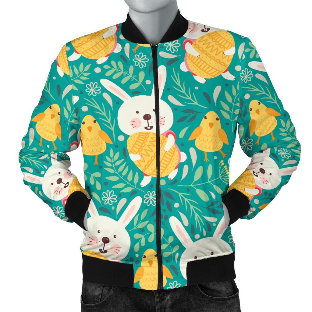 Easter Eggs Pattern Print Design RB02 Men Bomber Jacket