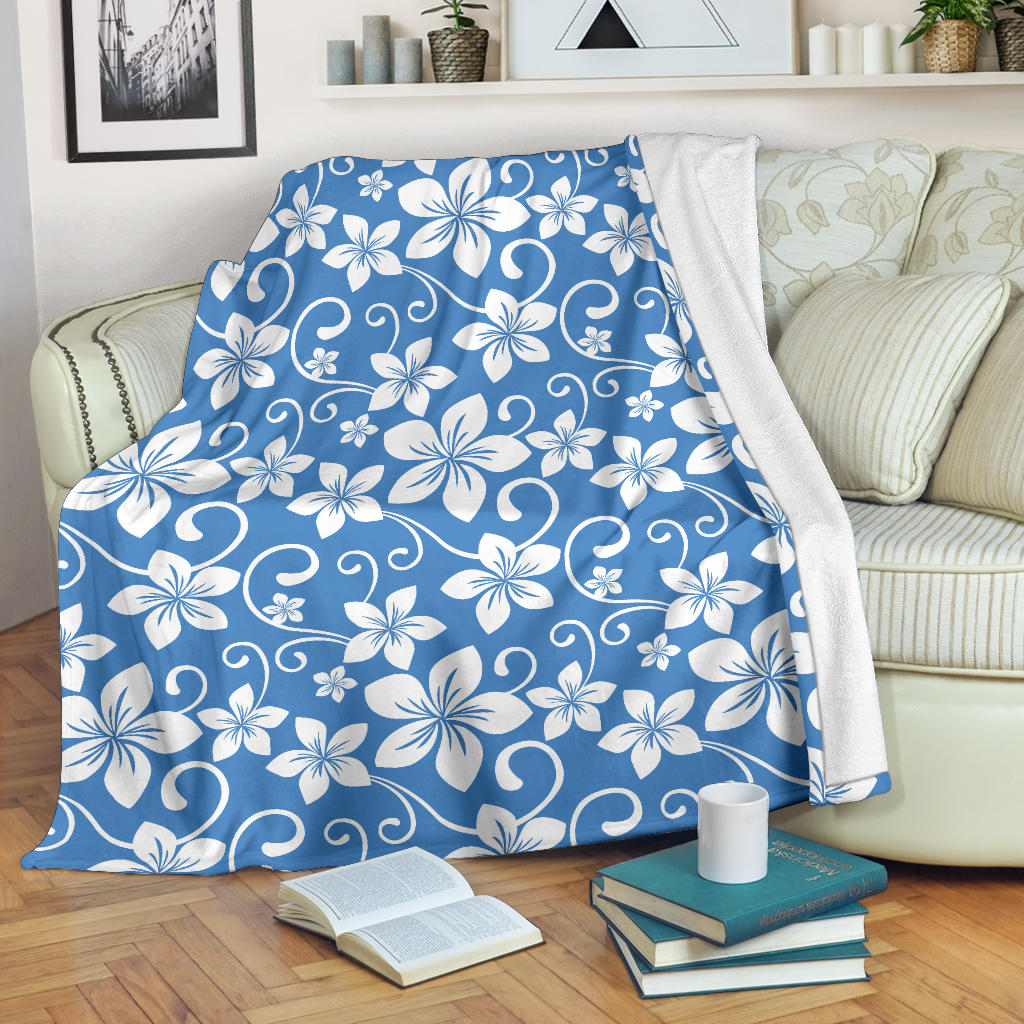 Hibiscus Pattern Print Design HB09 Fleece Blanket