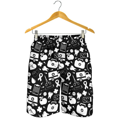 Medical Pattern Print Design 01 Mens Shorts