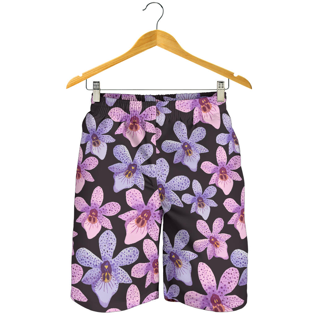 Orchid Pattern Print Design OR08 Mens Shorts