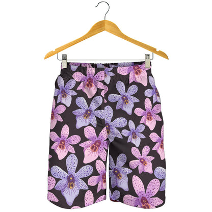 Orchid Pattern Print Design OR08 Mens Shorts