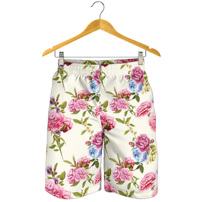 Carnations Pattern Print Design CN02 Mens Shorts