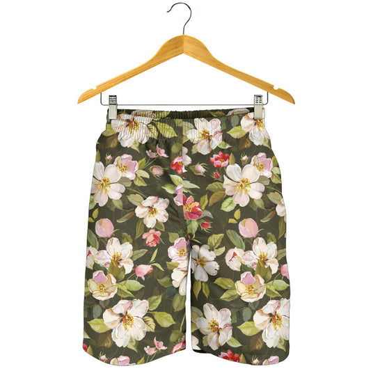Apple blossom Pattern Print Design AB01 Mens Shorts