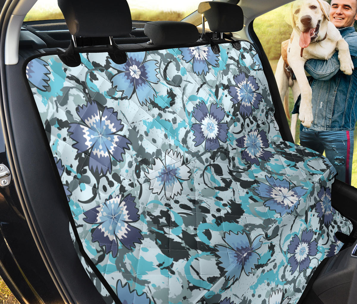 Carnations Pattern Print Design CN04 Rear Dog  Seat Cover