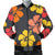 Hibiscus Pattern Print Design HB024 Men Bomber Jacket