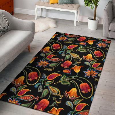 Tulip Boho Pattern Print Design TP09 Area Rugs