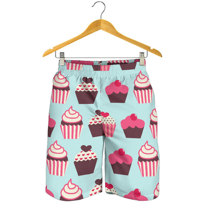 CupCake Print Pattern Mens Shorts