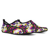 sugar skull Floral Pattern Aqua Water Shoes