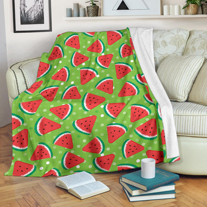 Watermelon Pattern Print Design WM05 Fleece Blanket