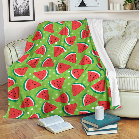 Watermelon Pattern Print Design WM05 Fleece Blanket