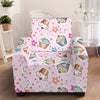 Cupcake Pattern Print Design CP03 Armchair Slipcover