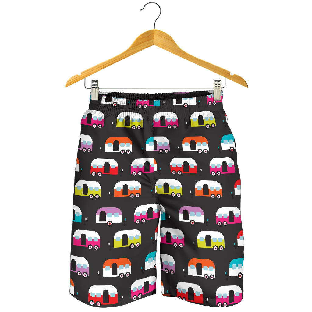 Camper Caravan Pattern Mens Shorts