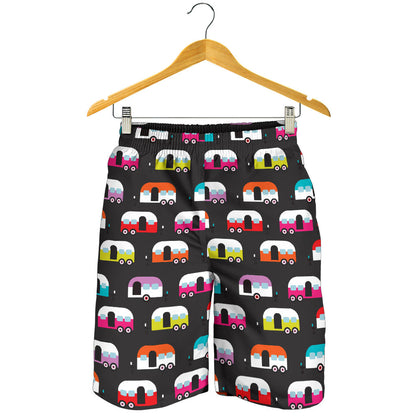 Camper Caravan Pattern Mens Shorts