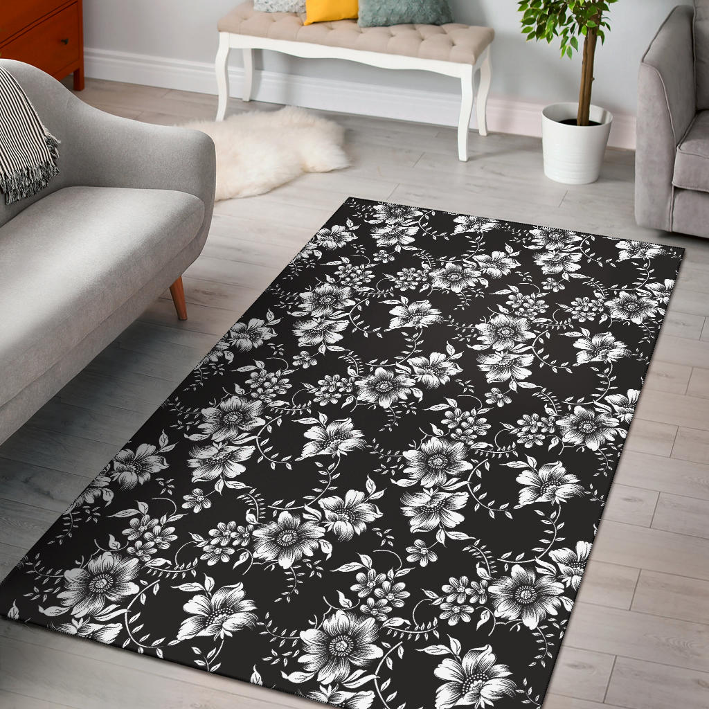 Gerberas Pattern Print Design GB02 Area Rugs