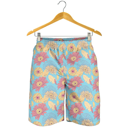 Gerberas Pattern Print Design GB04 Mens Shorts