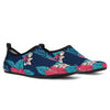 Flamingo Red Hibiscus Pattern Aqua Water Shoes