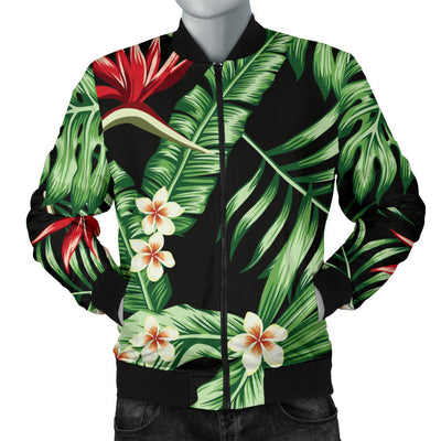 Bird Of Paradise Pattern Print Design BOP05 Men Bomber Jacket