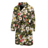 Apple Blossom Pattern Print Design AB01 Men Bathrobe