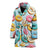 Donut Pattern Print Design DN05 Women Bathrobe