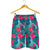 Red Hibiscus Pattern Print Design HB017 Mens Shorts