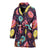 Donut Pattern Print Design DN03 Women Bathrobe