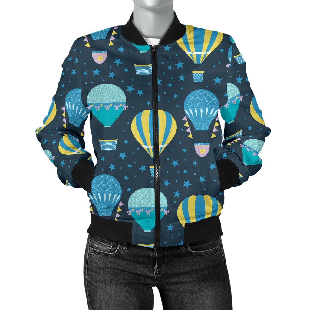 Ballon Pattern Print Design 06 Women's Bomber Jacket