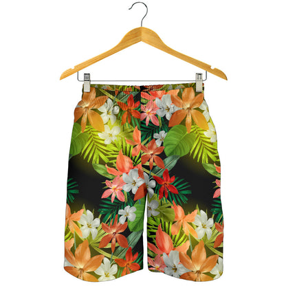 Amaryllis Pattern Print Design AL07 Mens Shorts