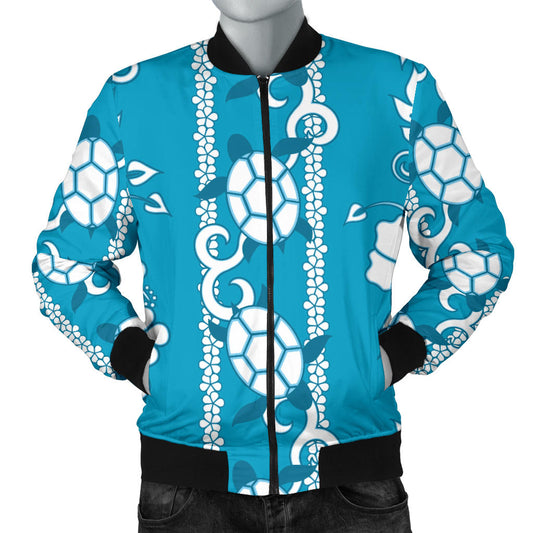 Hawaiian Themed Pattern Print Design H025 Men Bomber Jacket