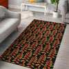Heliconia Pattern Print Design HL05 Area Rugs