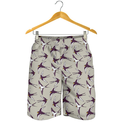 Swallow Bird Pattern Print Design 03 Mens Shorts