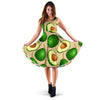 Avocado Pattern Print Design AC010 Midi Dress