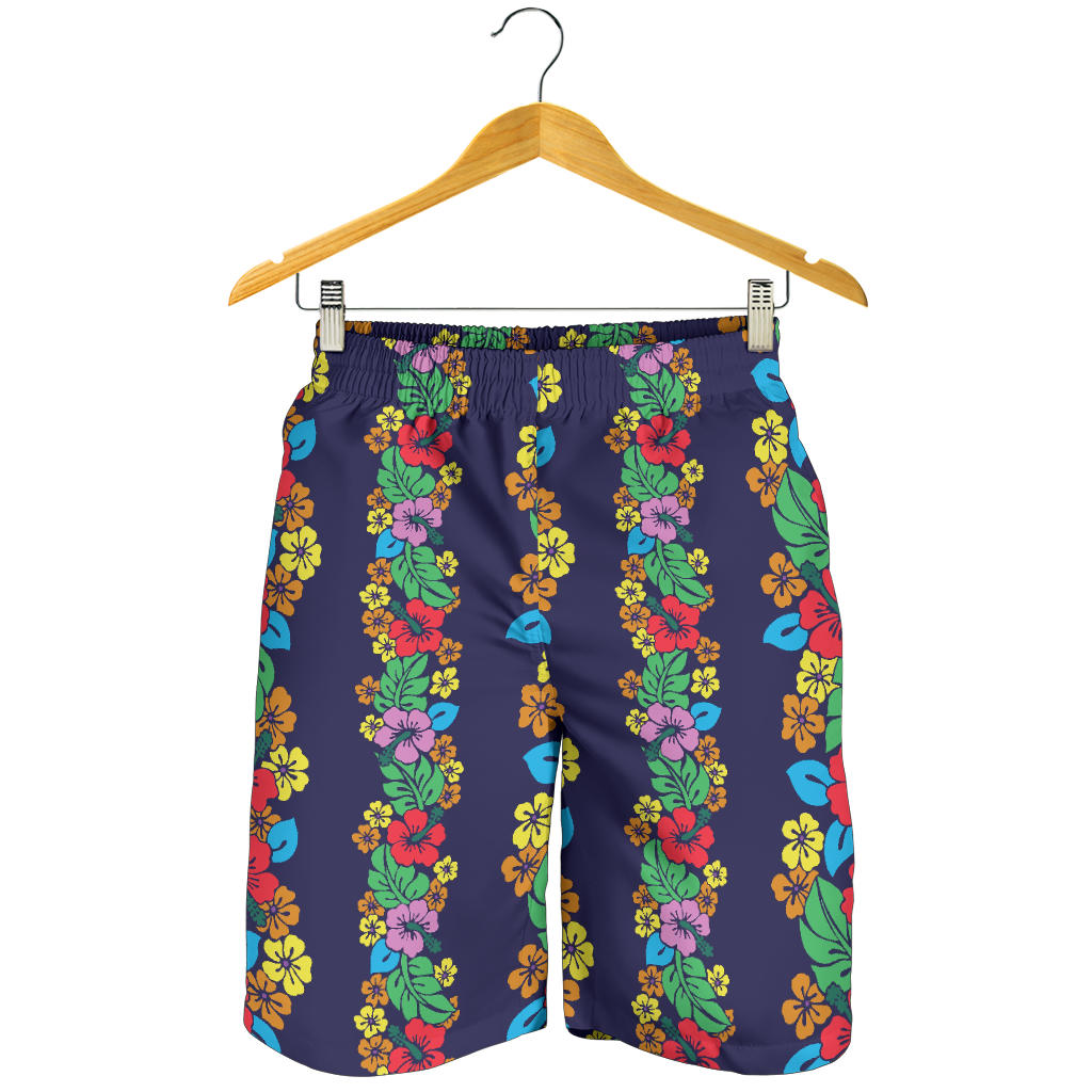 Hawaiian Themed Pattern Print Design H03 Mens Shorts