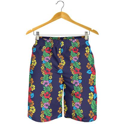 Hawaiian Themed Pattern Print Design H03 Mens Shorts