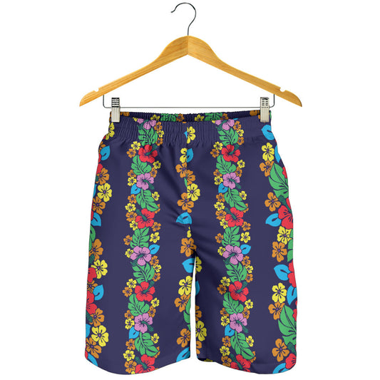 Hawaiian Themed Pattern Print Design H03 Mens Shorts