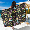 Gardening Pattern Print Design G03 Sarong Pareo Wrap