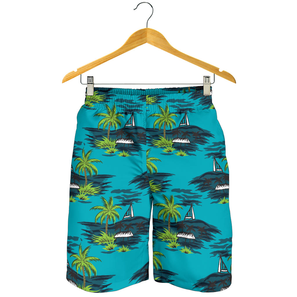 Pacific island Pattern Print Design A01 Mens Shorts