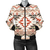 Aztec Pattern Print Design 05 Women's Bomber Jacket