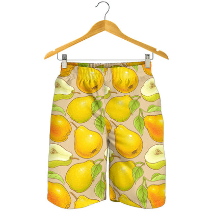 Pear Pattern Print Design PE05 Mens Shorts
