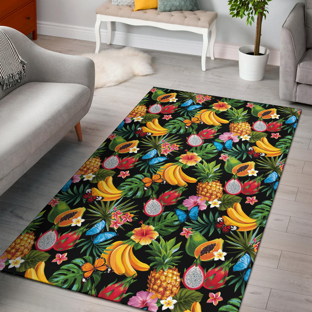 Tropical Fruits Pattern Print Design TF04 Area Rugs