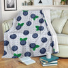 Blueberry Pattern Print Design BB02 Fleece Blanket