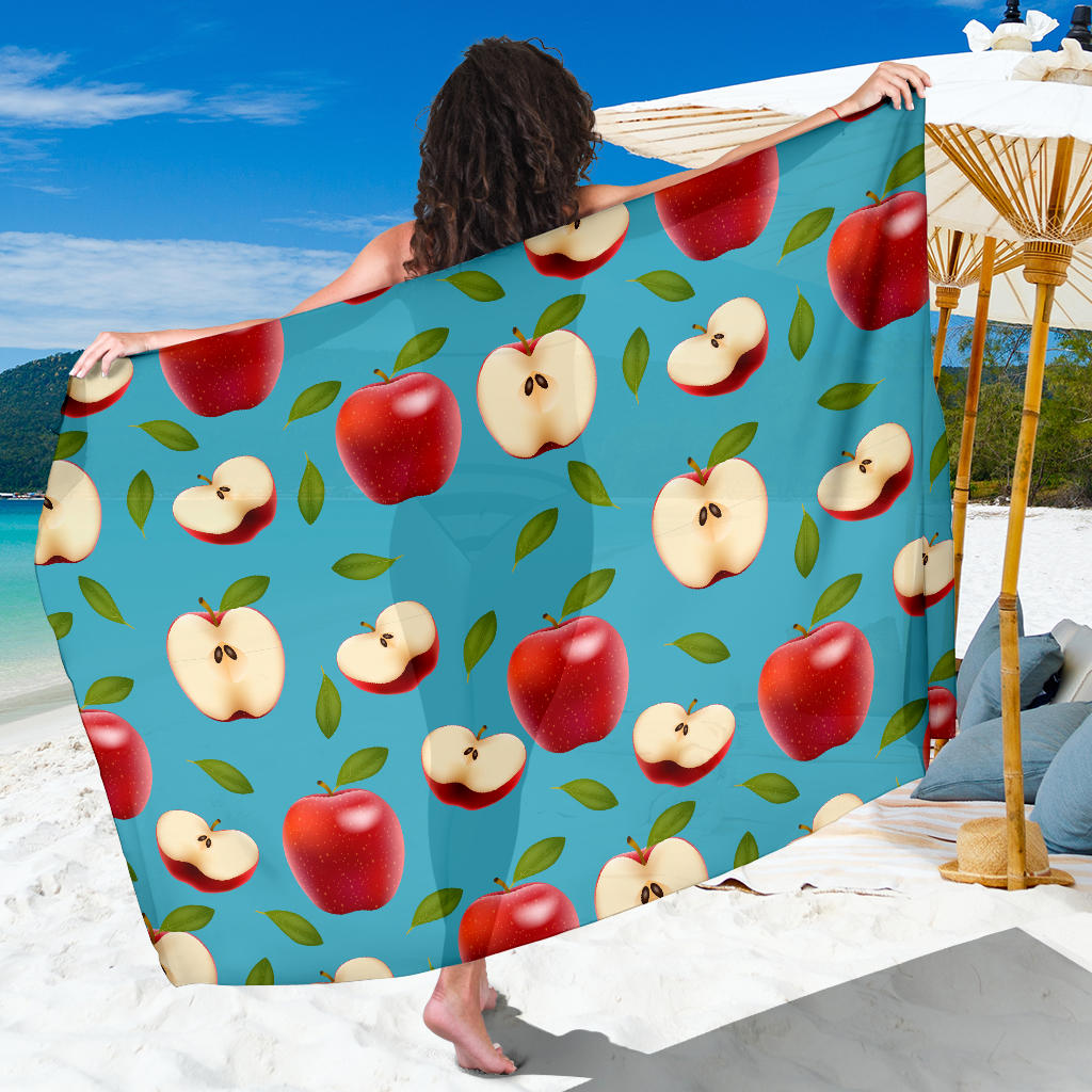 Apple Pattern Print Design AP012 Sarong Pareo Wrap