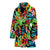 Heliconia Pattern Print Design HL09 Women Bathrobe