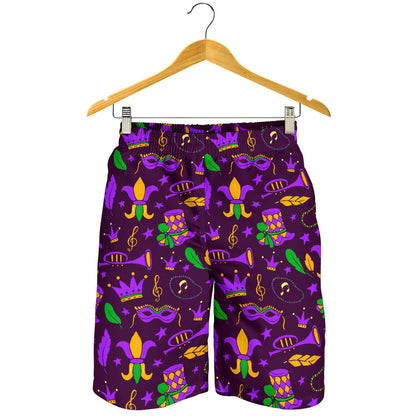 Mardi Gras Pattern Print Design 08 Mens Shorts