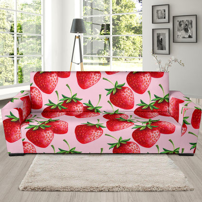 Strawberry Pattern Print Design SB03 Sofa Slipcover