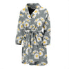 Daisy Pattern Print Design DS09 Men Bathrobe