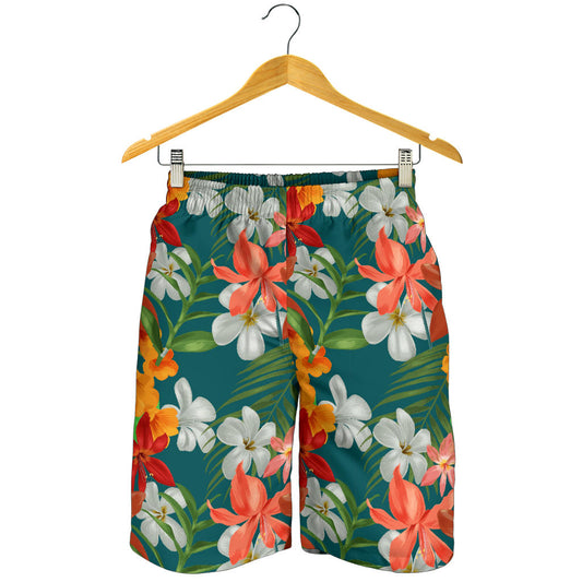 Amaryllis Pattern Print Design AL06 Mens Shorts