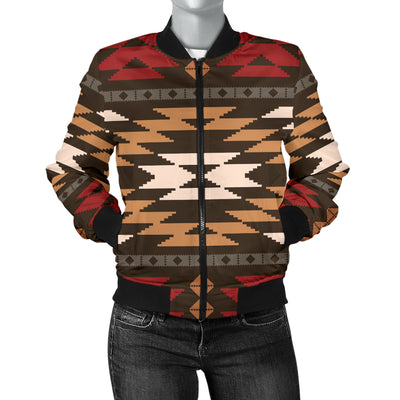 Native Pattern Print Design A02 Women's Bomber Jacket